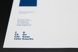 Graphisme - identité visuelle - Côté Gauche Christophe Golay