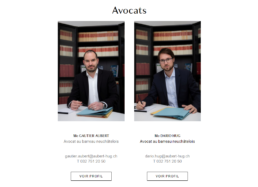 Site internet - Etude Aubert-Hug - Côté Gauche Christophe Golay