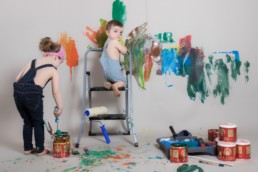 Photos Côté Gauche Christophe Golay - Studio - Séance peinture enfants