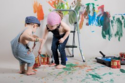 Photos Côté Gauche Christophe Golay - Studio - Séance peinture enfants