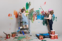 Photos Côté Gauche Christophe Golay - Studio - Séance peinture enfants