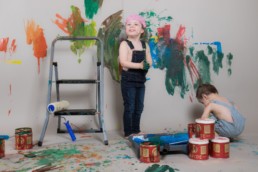 Photos Côté Gauche Christophe Golay - Studio - Séance peinture enfants
