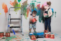 Photos Côté Gauche Christophe Golay - Studio - Séance peinture enfants