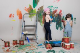 Photos Côté Gauche Christophe Golay - Studio - Séance peinture enfants