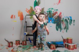 Photos Côté Gauche Christophe Golay - Studio - Séance peinture enfants