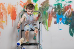 Photos Côté Gauche Christophe Golay - Studio - Séance peinture enfants