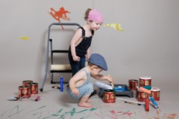 Photos Côté Gauche Christophe Golay - Studio - Séance peinture enfants